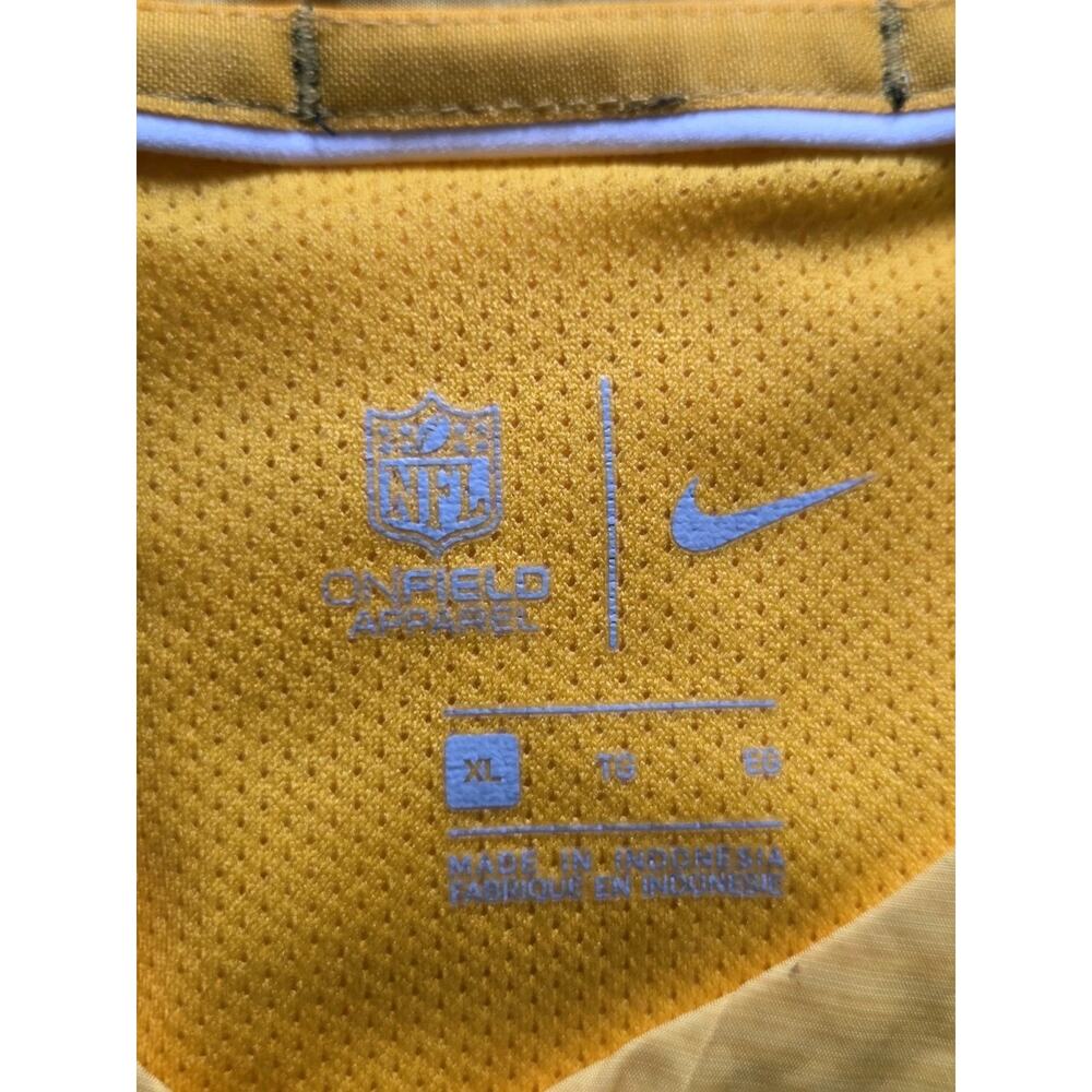 NFL Men's Pittsburgh Steelers Nike Gold Sideline Lockdown Quarter-Zip Jacket XL - Picture 5 of 11